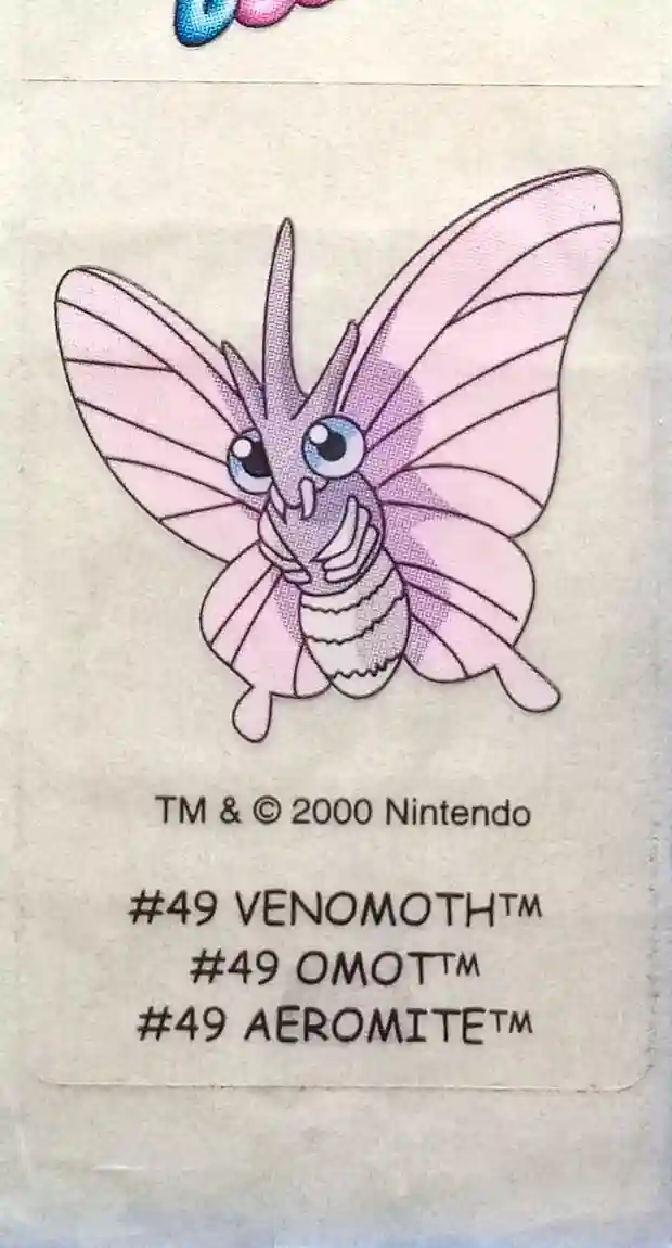 Pokemon - Naklejki - Boomer - Venomoth