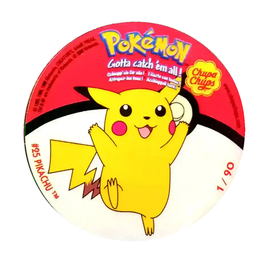 Naklejka Pokemon Chupa Chups z pokemonem pikachu