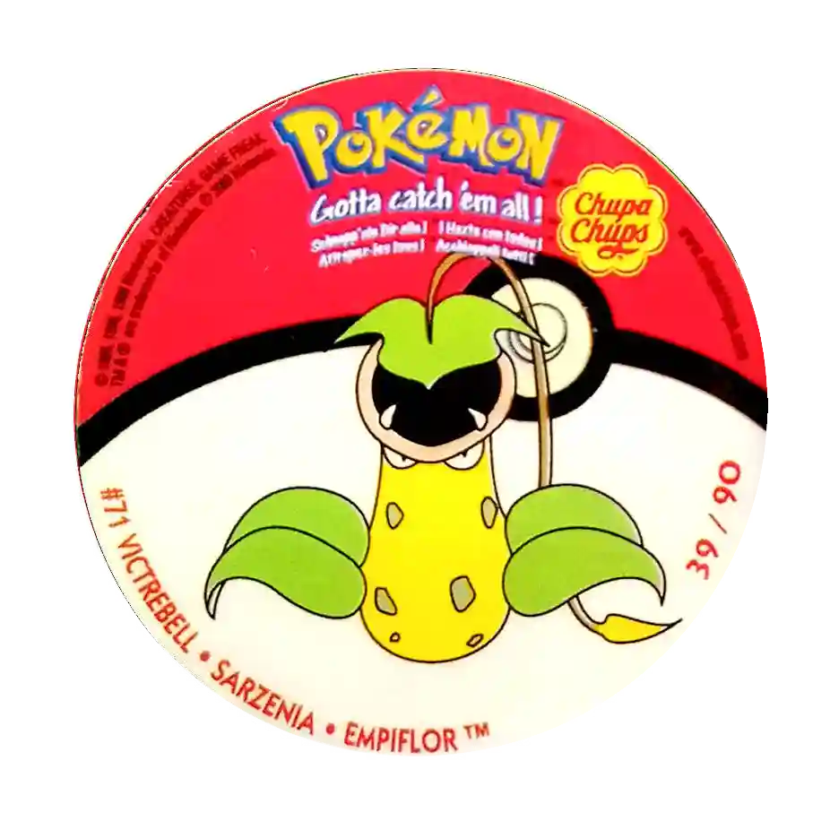 Naklejka Pokemon Chupa Chups Seria 2 - Victreebell