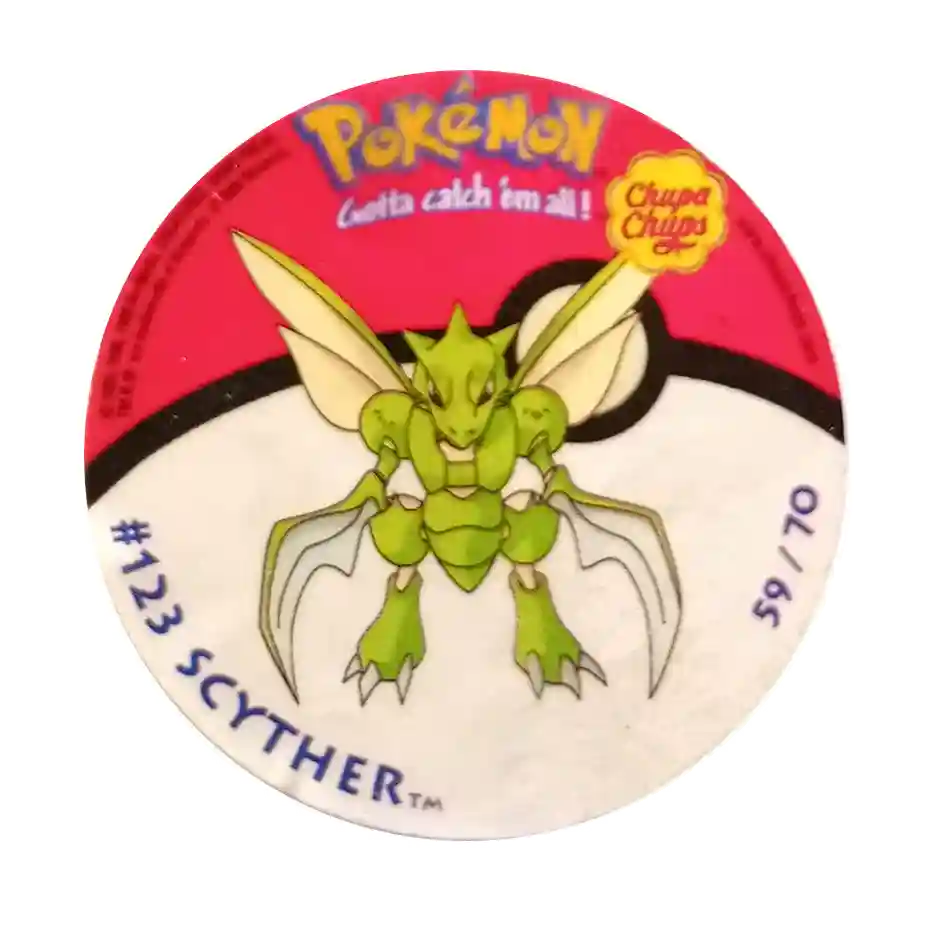 Naklejka Pokemon Chupa Chups Seria 2 - Scyther