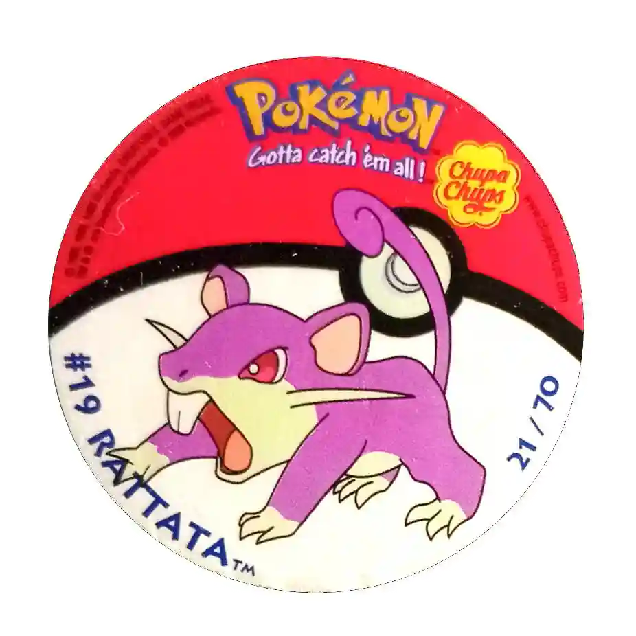 Naklejka Pokemon Chupa Chups Seria 1 - Rattata