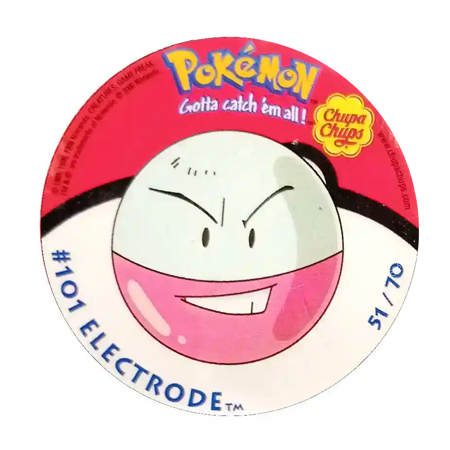 Naklejka Pokemon Chupa Chups Seria 1 - Electrode