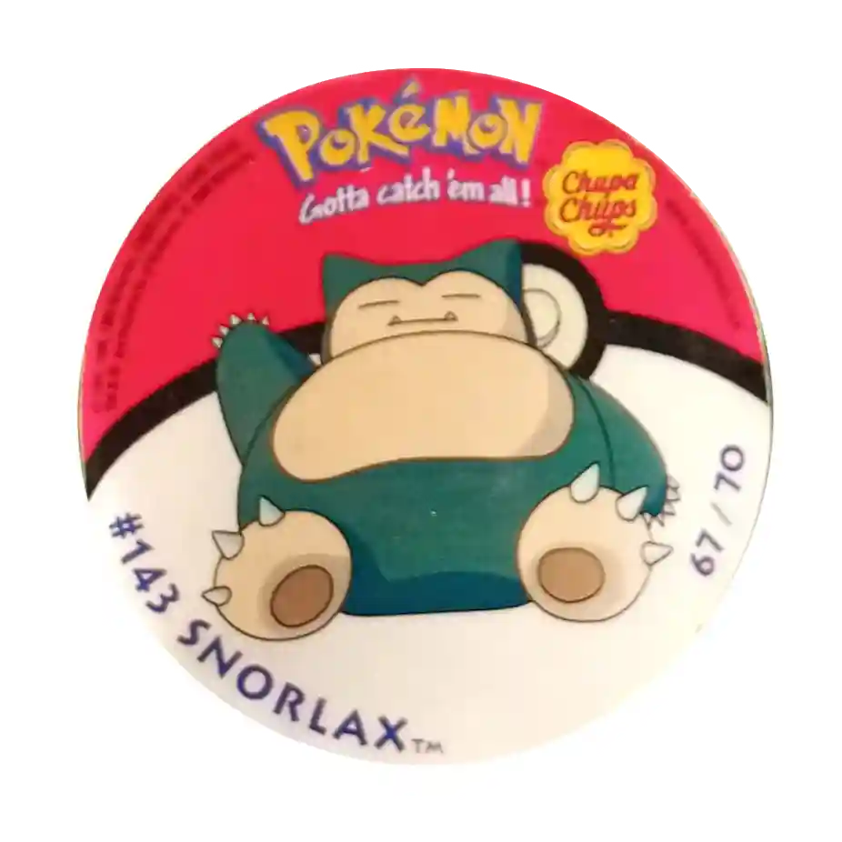 Naklejka Pokemon Chupa Chups Seria 1 - Snorlax