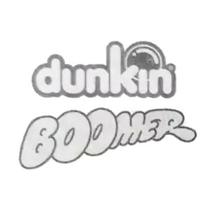 Pokemon Dunkin Boomer Karty Naklejki Logo