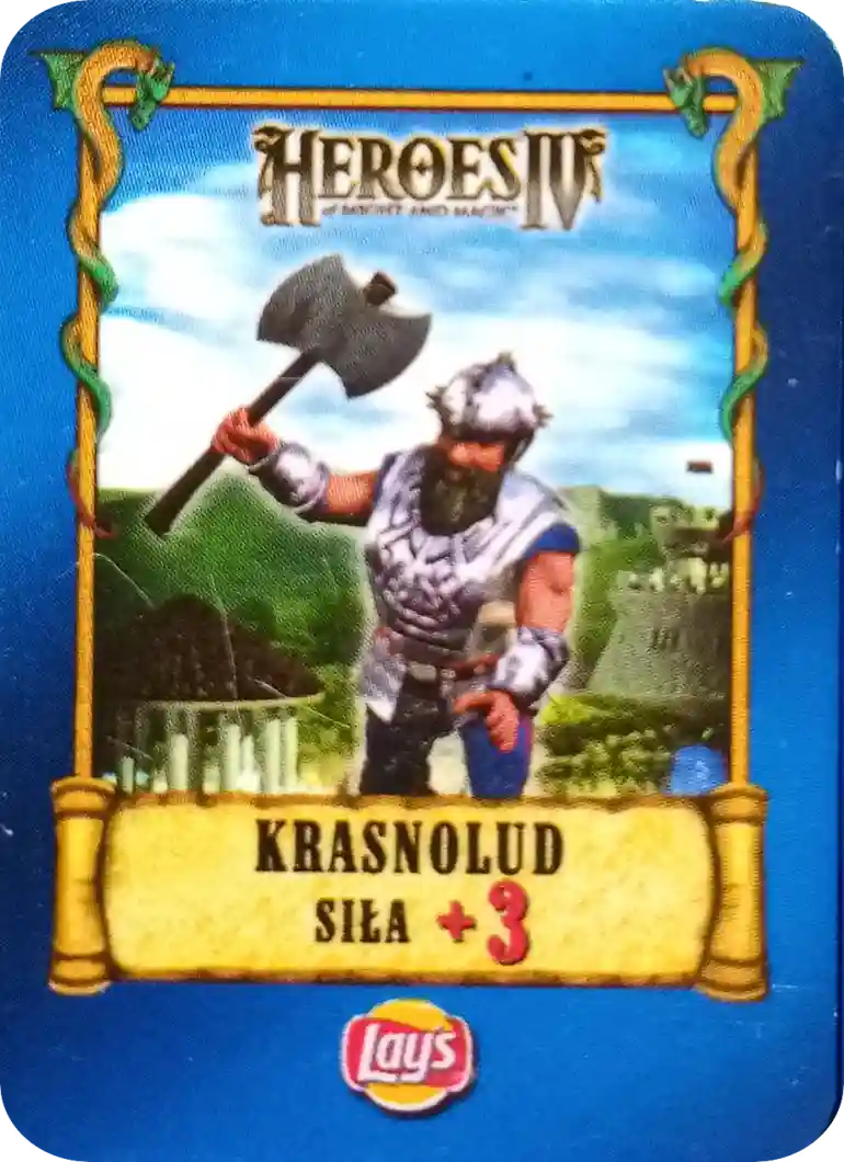 Kolekcja Heroes IV Karty Lay's - Krasnolud