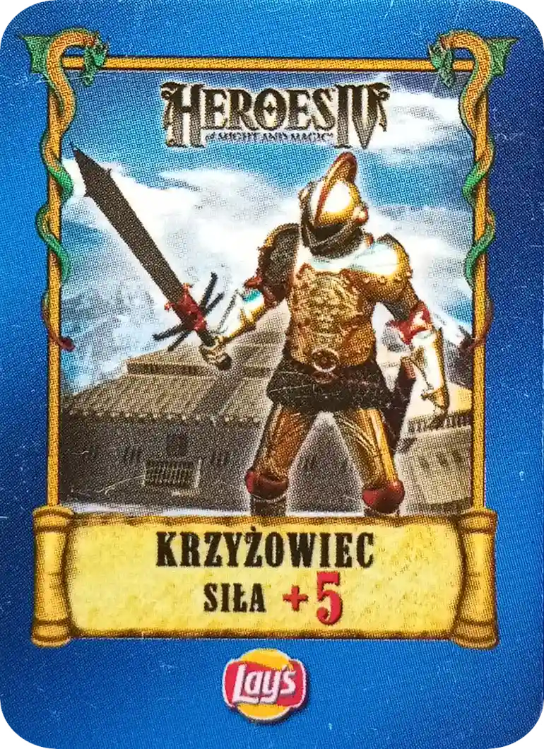 Kolekcja Heroes IV Karty Lay's - Krzyżowiec