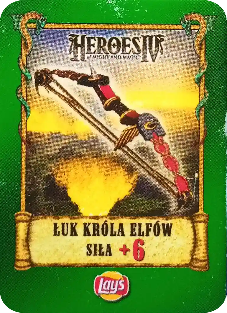 Kolekcja Heroes IV Karty Lay's - Łuk Króla Elfów