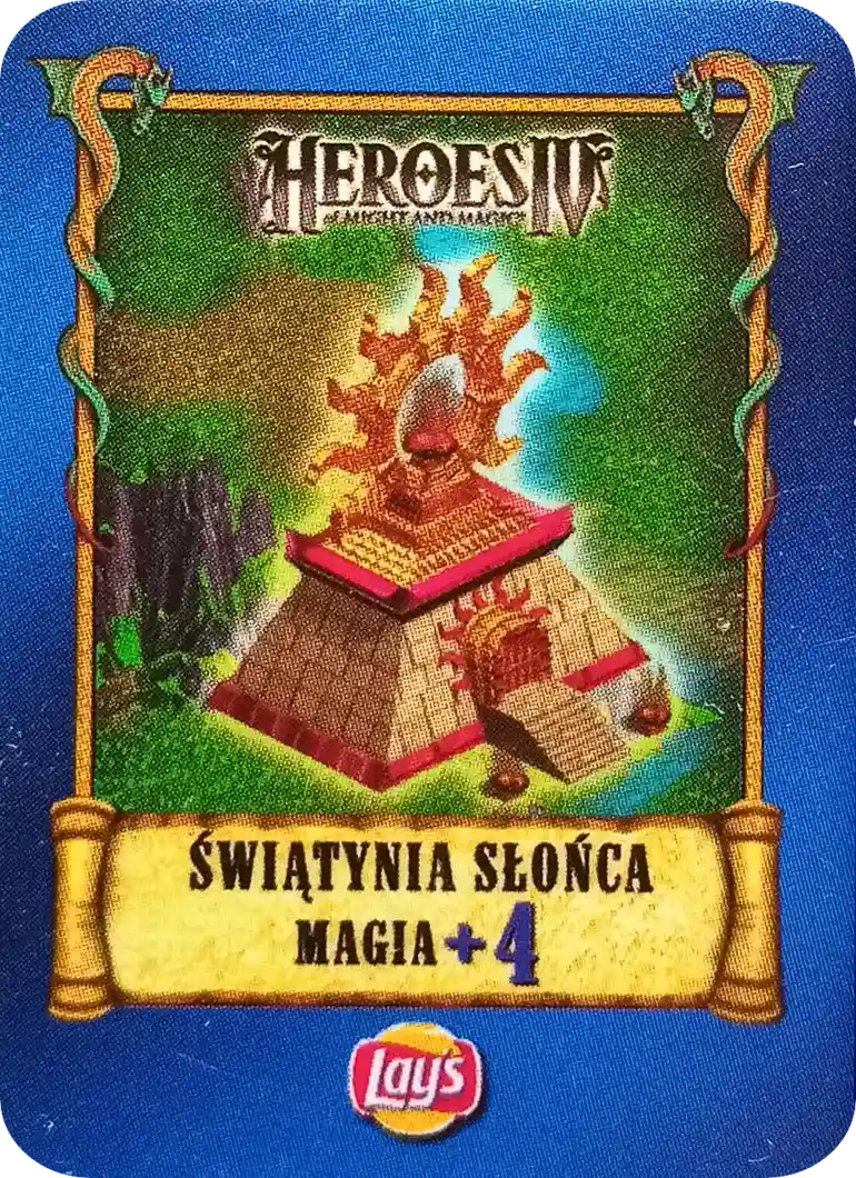Kolekcja Heroes IV Karty Lay's - Świątynia Słońca