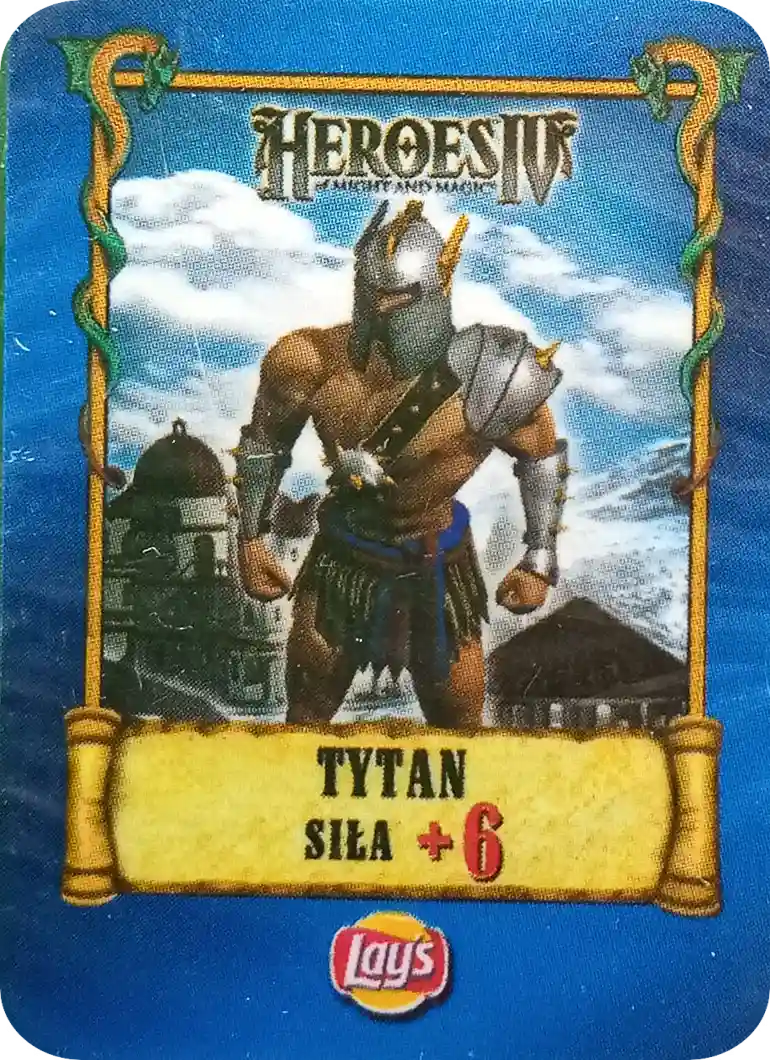 Kolekcja Heroes IV Karty Lay's - Tytan