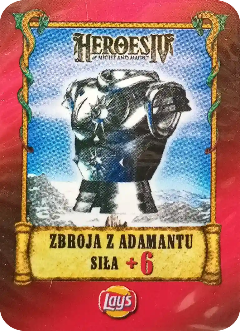 Kolekcja Heroes IV Karty Lay's - Zbroja z Adamantu
