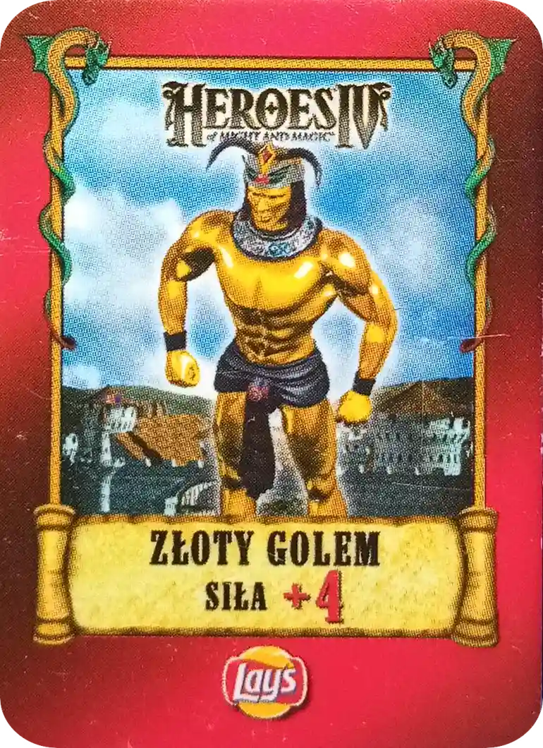 Kolekcja Heroes IV Karty Lay's - Złoty Golem