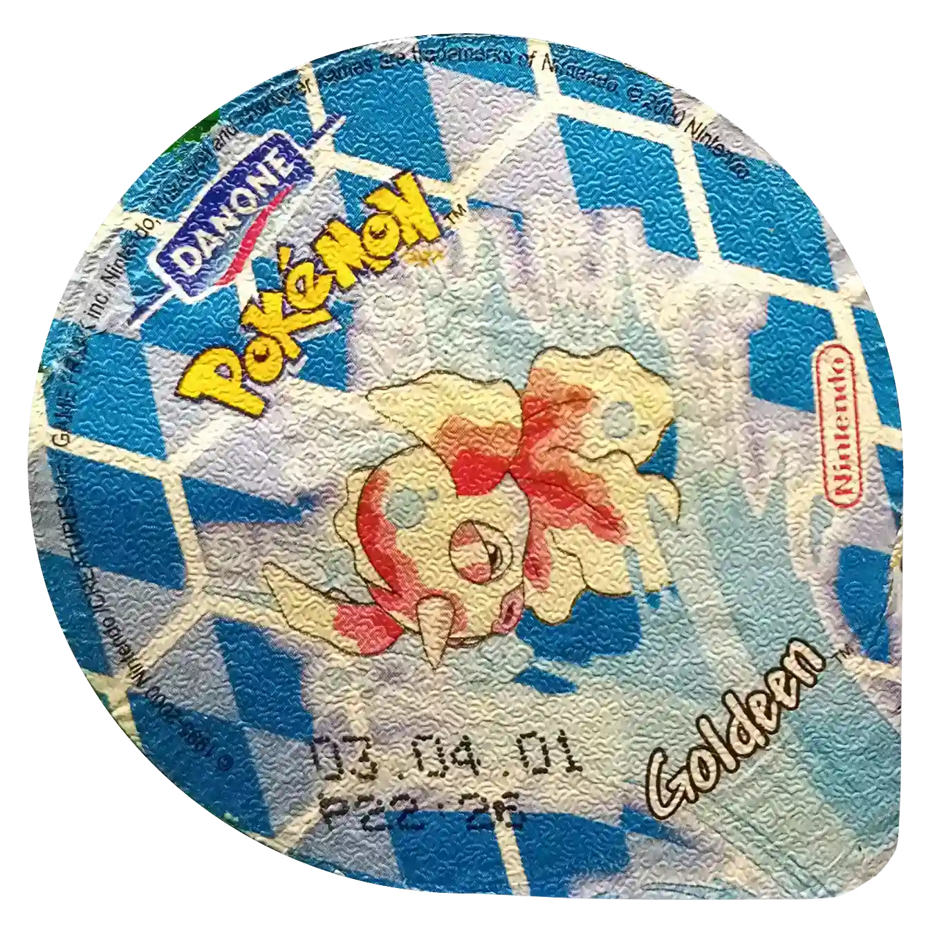 wieczka pokemon danone kolekcja - goldeen