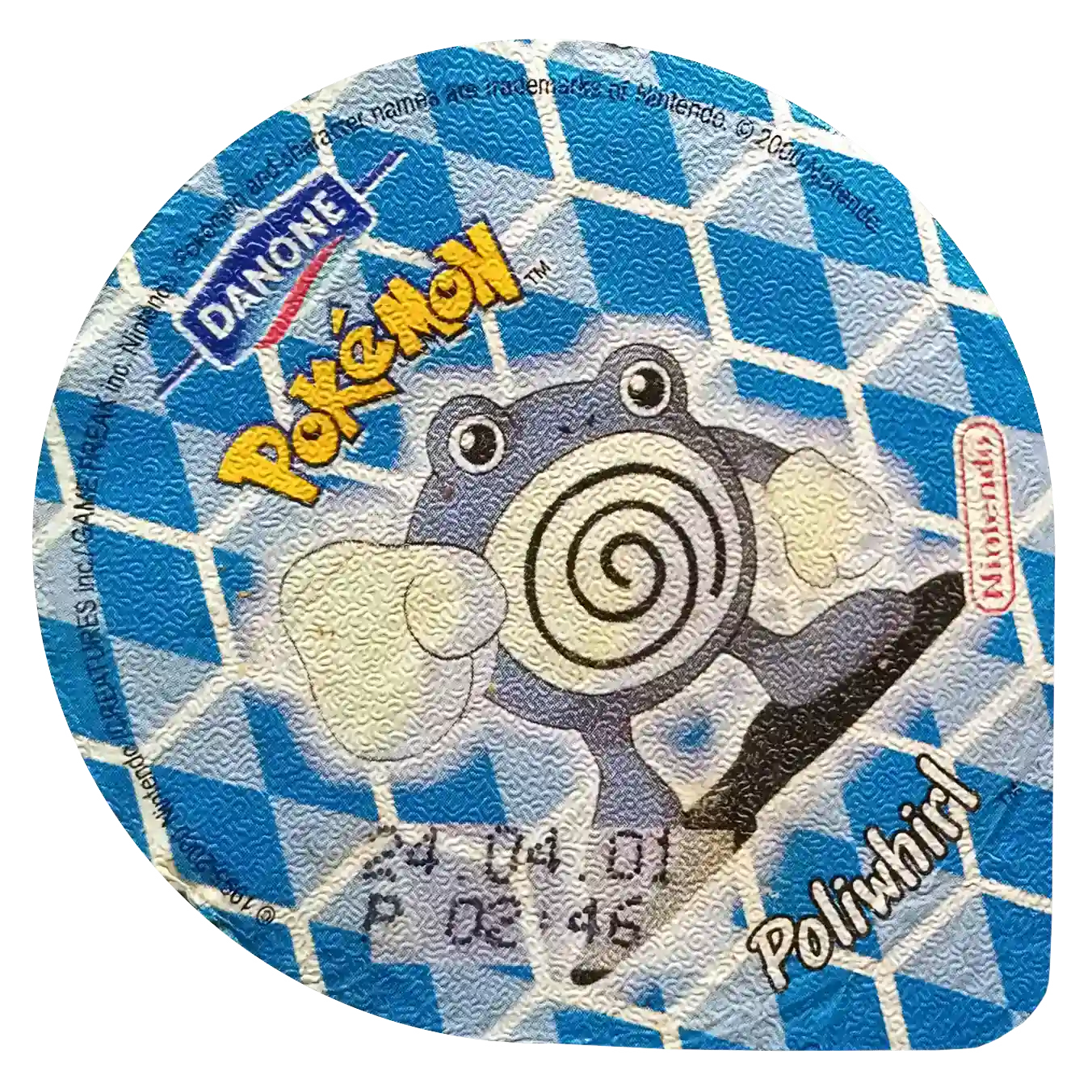 wieczka pokemon danone kolekcja - poliwhirl