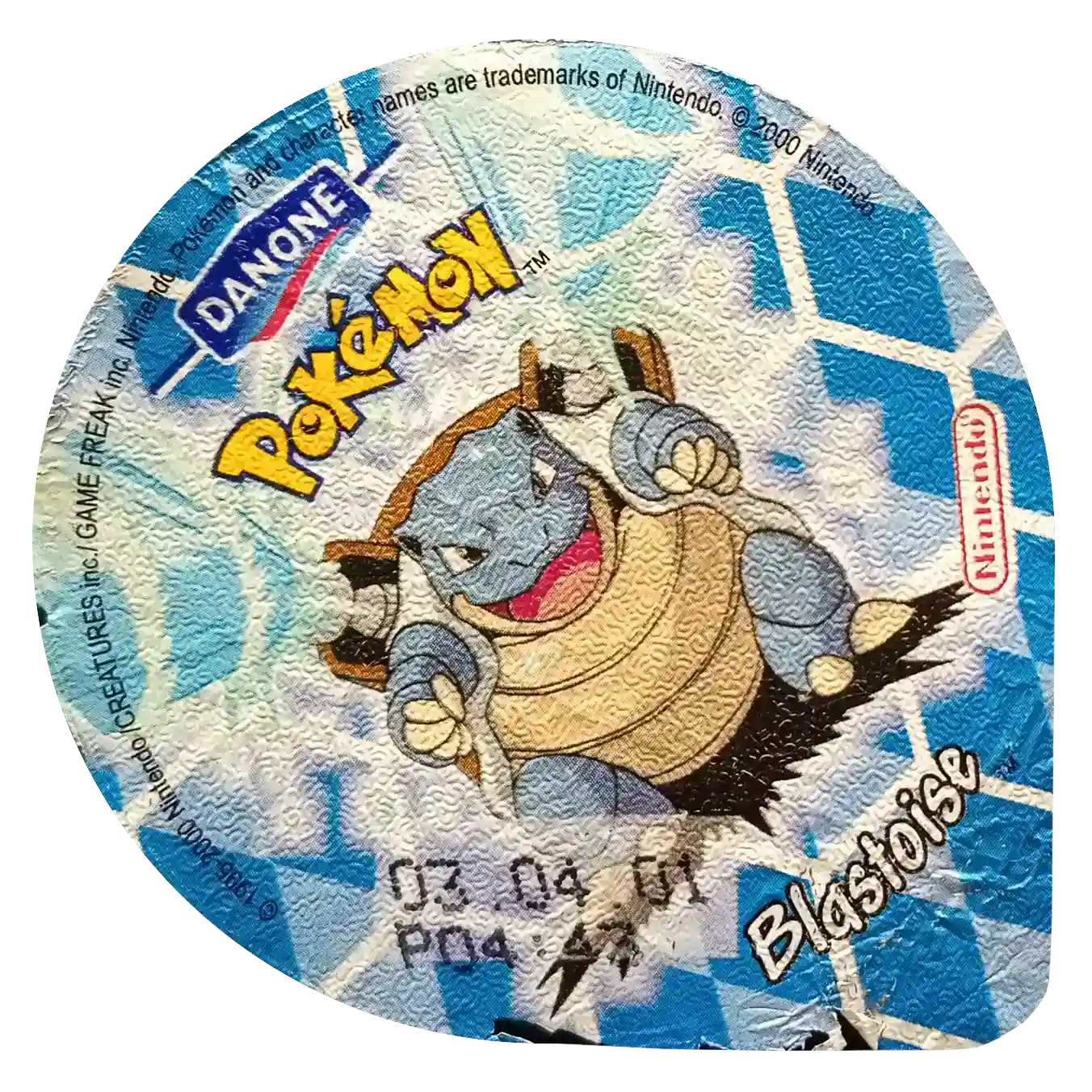 wieczka pokemon danone blastoise używa wodnej pompy pokepolis zbiór pokemon tazo