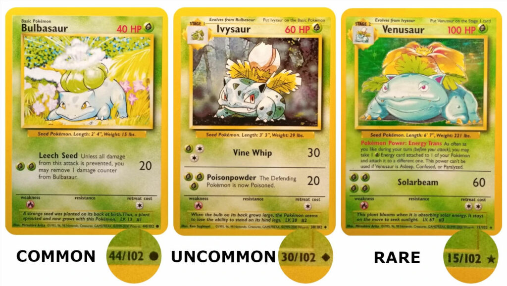 pokemon cards rarity