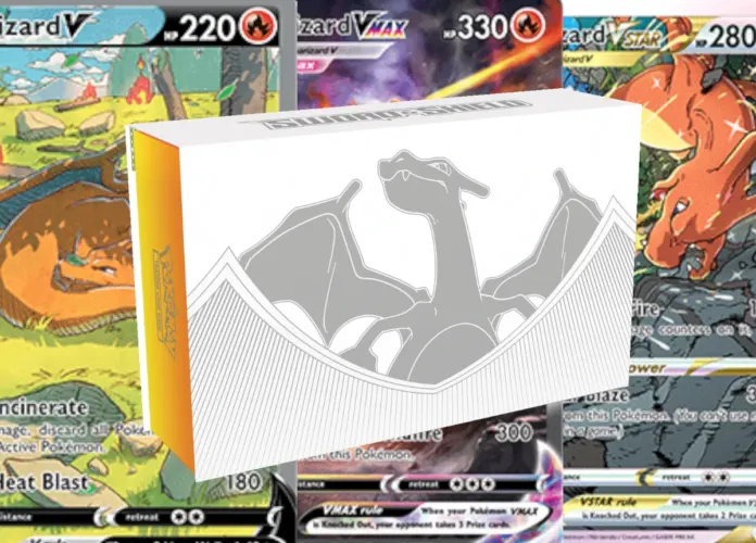 ultra premium collection charizard box banenr