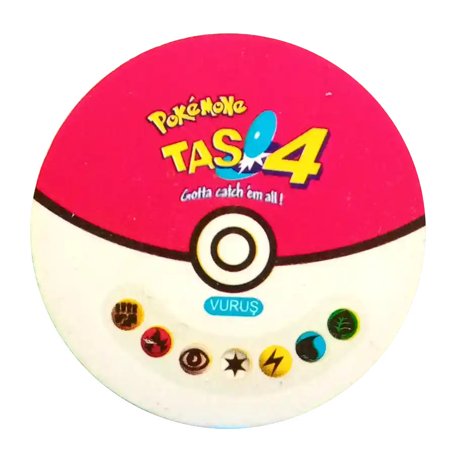 pokemon taso 4 pokemone to nieoryginalne tazoz turcji o tematyce pokemonów