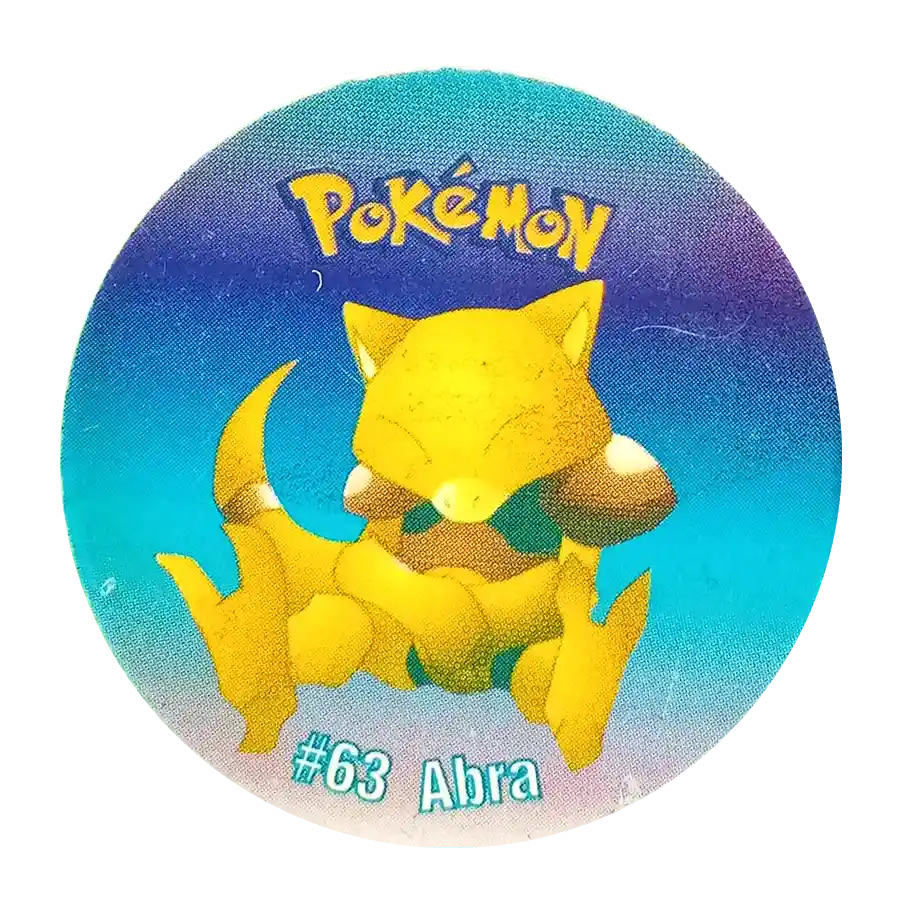 pokemon taso 4 pokemone abra to nieoryginalne tazoz turcji o tematyce pokemonów
