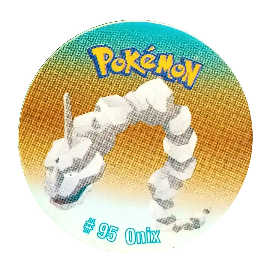pokemon taso 4 pokemone onix to nieoryginalne tazoz turcji o tematyce pokemonów