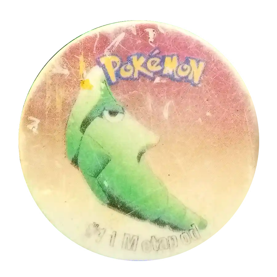 pokemon taso 4 pokemone metapod to nieoryginalne tazoz turcji o tematyce pokemonów
