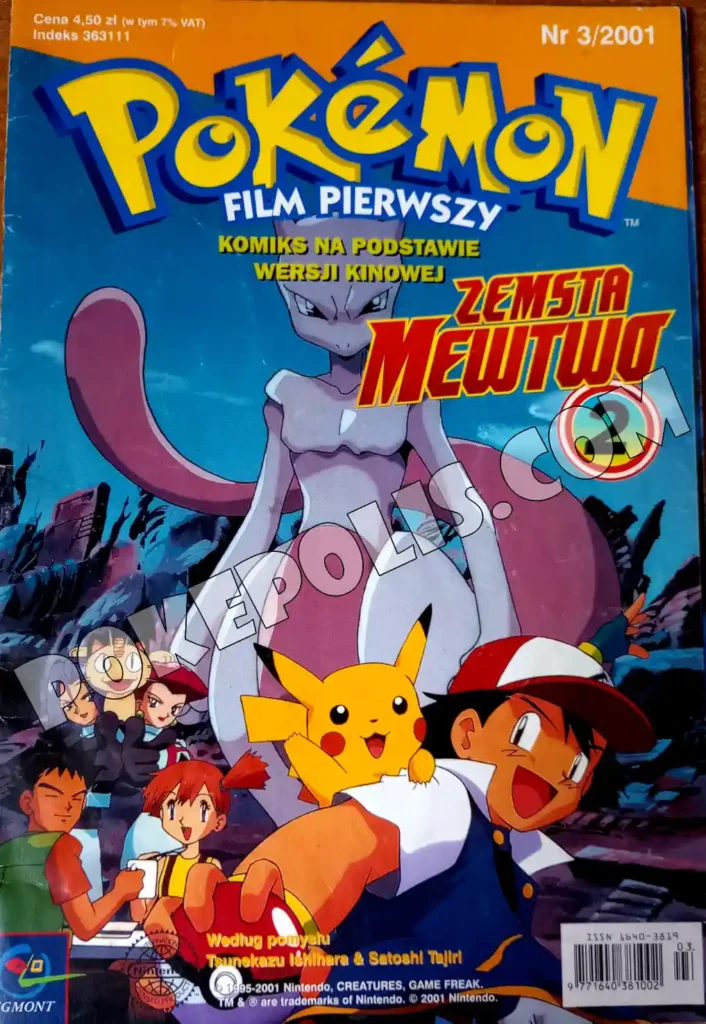 komiks pokemon film pierwszy odcinek 2 zemsta mewtwo