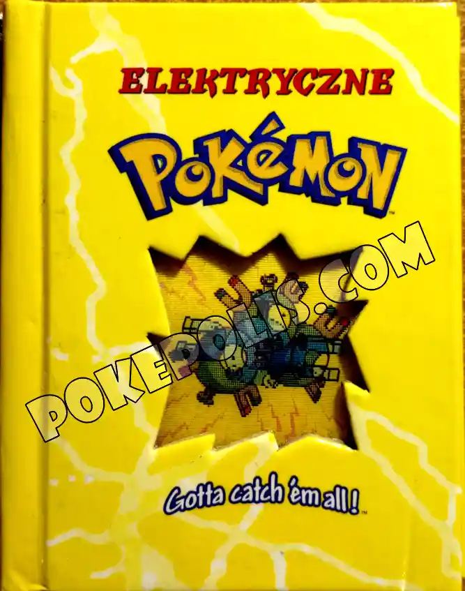 Pokemon książka breloczek opisująca pokemony elektryczne wraz z ich atakami i opisem