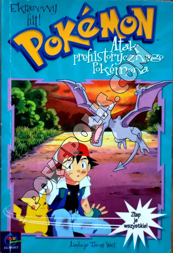pokemon książka tracey west adaptacja ekranowego hitu atak prehistorycznego pokemona
