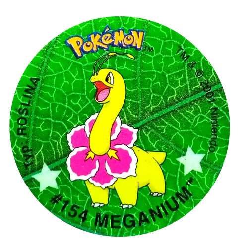 pokemon tazo duo lay's meganium