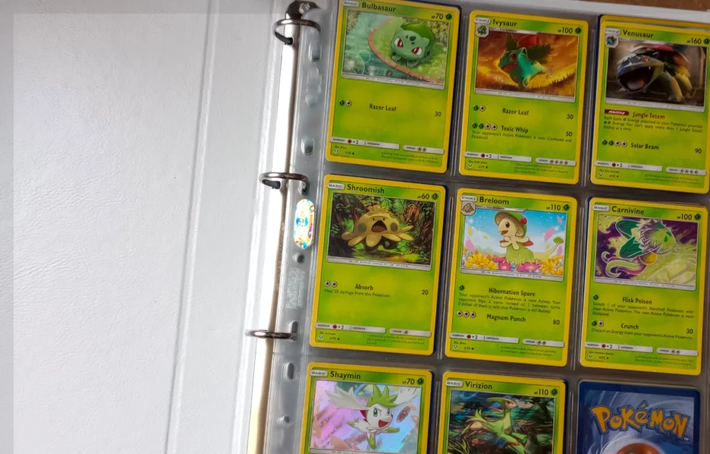 jak segregować kolekcję kart pokemon trading card game