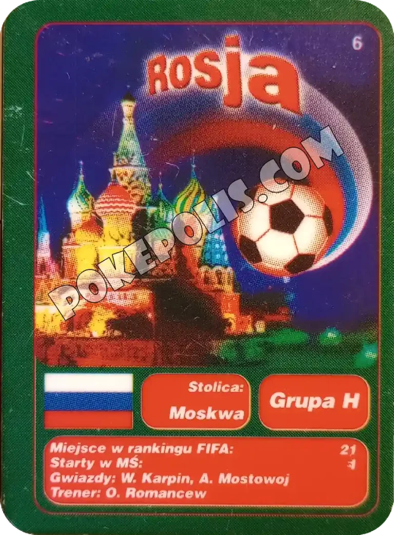 goool club 2002 karty z chipsów lays mistrzostwa świata w piłce nożnej mundial kraj rosja