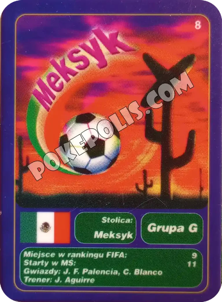 goool club 2002 karty z chipsów lays mistrzostwa świata w piłce nożnej mundial kraj meksyk