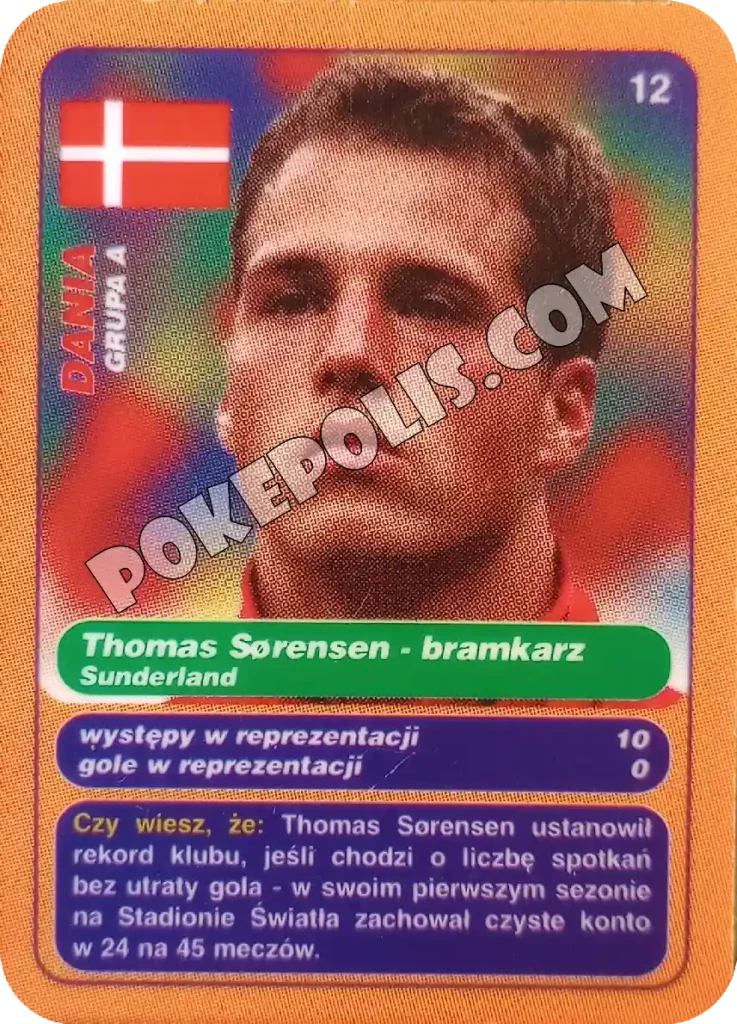 gool club 2002 chipsy lays karty i tazosy, mistrzostwa świata w piłce nożnej zawodnik thomas sorensen