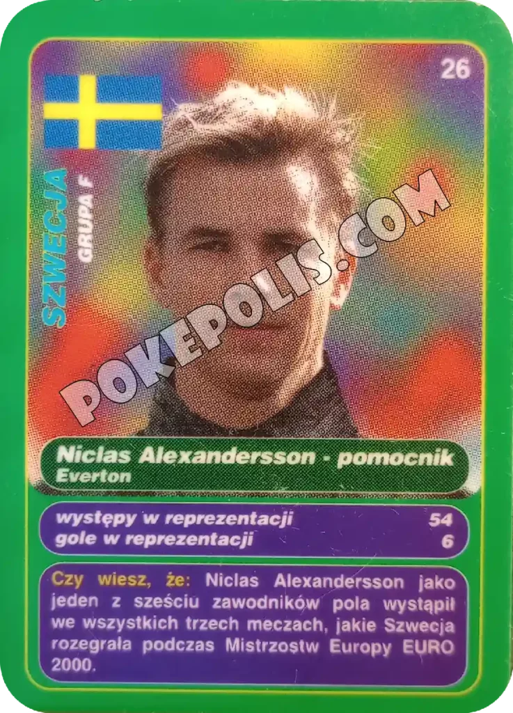 gool club 2002 chipsy lays karty i tazosy, mistrzostwa świata w piłce nożnej zawodnik nicolas alexandersson