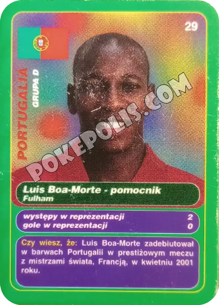 gool club 2002 chipsy lays karty i tazosy, mistrzostwa świata w piłce nożnej zawodnik lus boa-morte