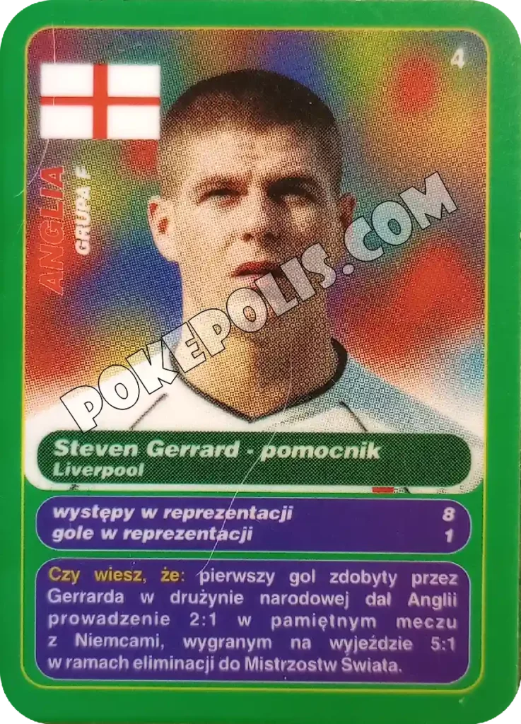 gool club 2002 chipsy lays karty i tazosy, mistrzostwa świata w piłce nożnej zawodnik steven gerrard