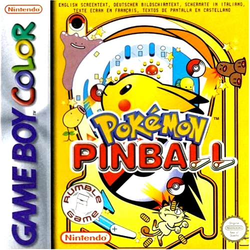 Pokemon Pinball gra na game boy color nintenddo