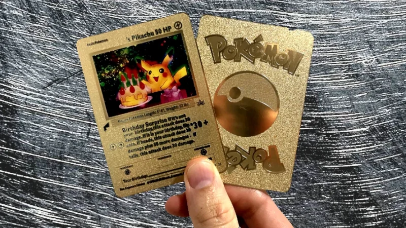metalowe karty pokemon