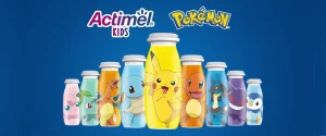 Actimel Pokemon limitowana edycja butelek Actimel Kids