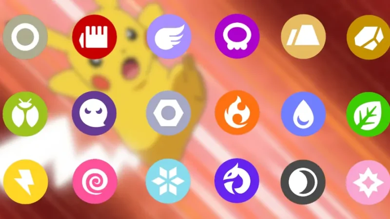 typy pokemonów