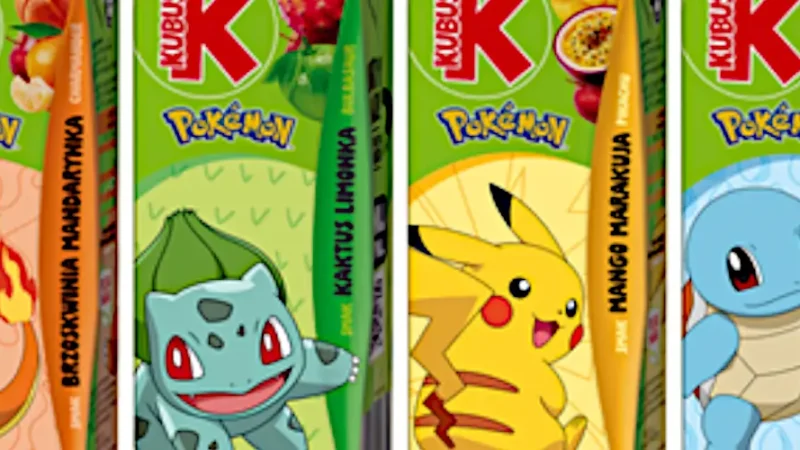 Kubuś Pokemon. Najnowsza seria owocowych soków z Pokemonami