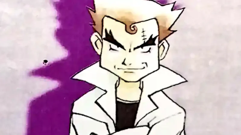 Imposter Professor Oak. Postać z kart Pokémon Base Set TCG