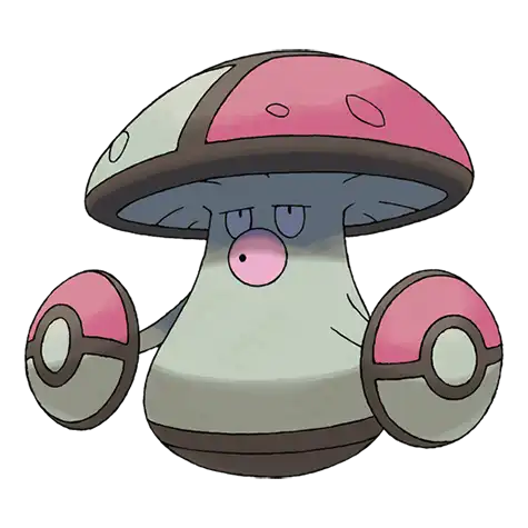 Amoonguss Pokemon 591 – miniatura i grafika Pokédex