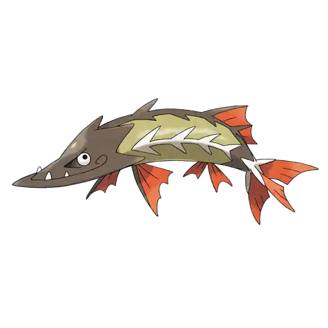 Barraskewda Pokemon 847 – miniatura i grafika Pokédex