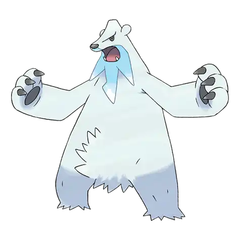 Beartic Pokemon 614 – miniatura i grafika Pokédex