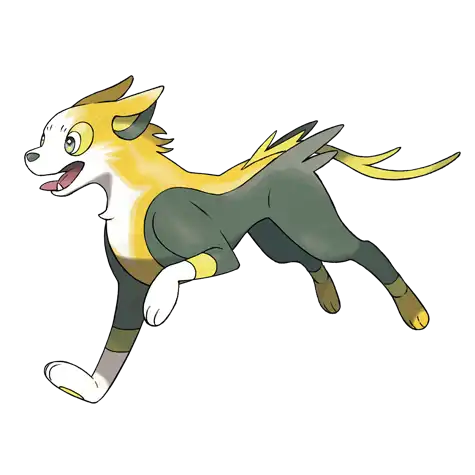 Boltund Pokemon 836 – miniatura i grafika Pokédex