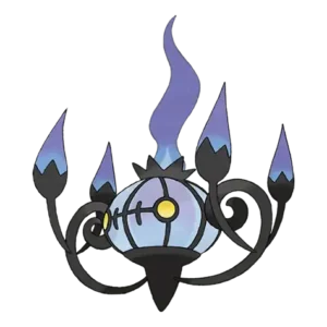 Chandelure Pokemon 609 – miniatura i grafika Pokédex