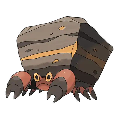 Crustle Pokemon 558 – miniatura i grafika Pokédex