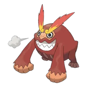 Darmanitan-Standard Pokemon 555 – miniatura i grafika Pokédex