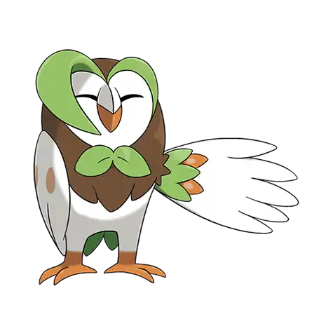 Dartrix Pokemon 723 – miniatura i grafika Pokédex