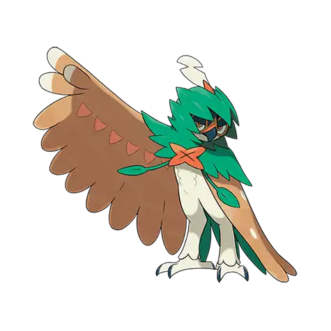 Decidueye Pokemon 724 – miniatura i grafika Pokédex